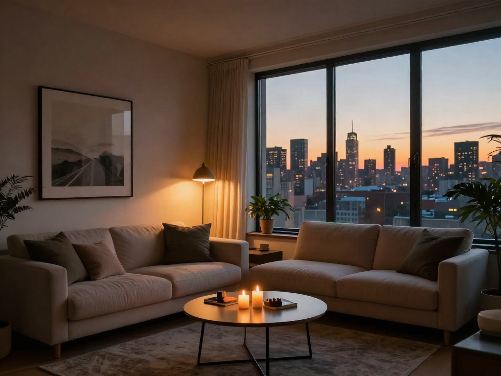Stylish discreet apartments in Tel Aviv with cozy interiors and city views.