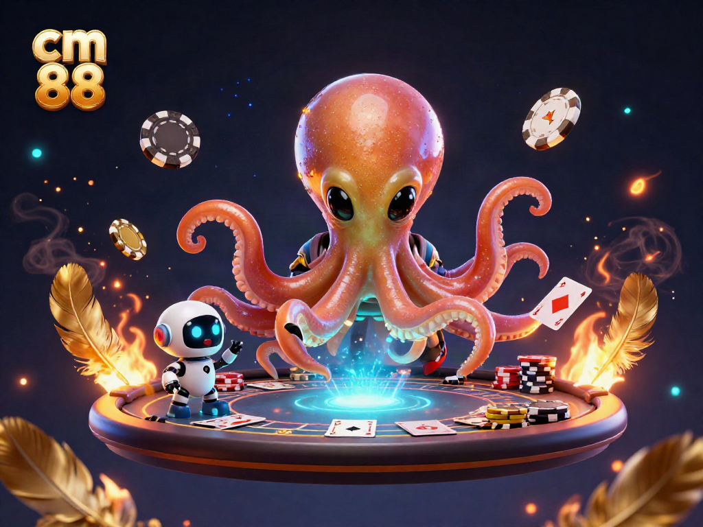 Experience thrilling gameplay at cm 88 with a vibrant alien poker scene featuring dynamic characters and game elements.