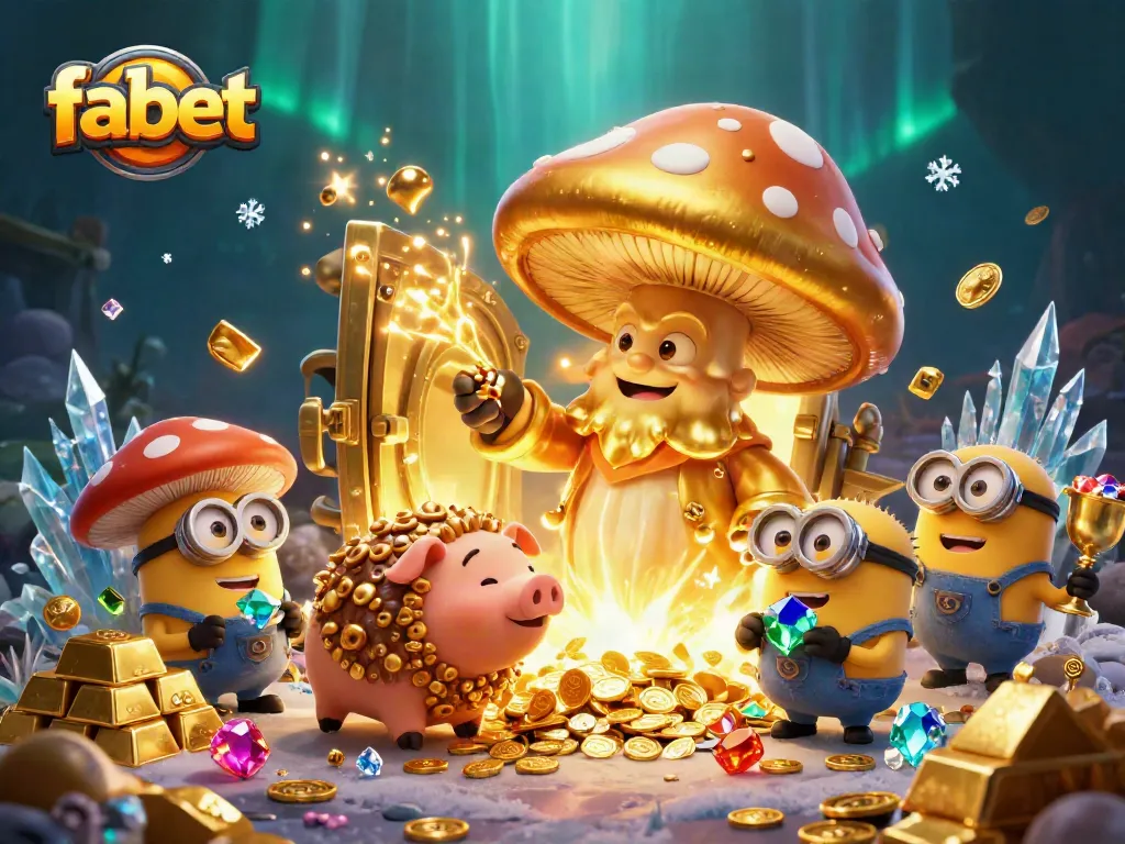 Fabet offers a magical betting experience with treasures and gems in an enchanting casino scene.